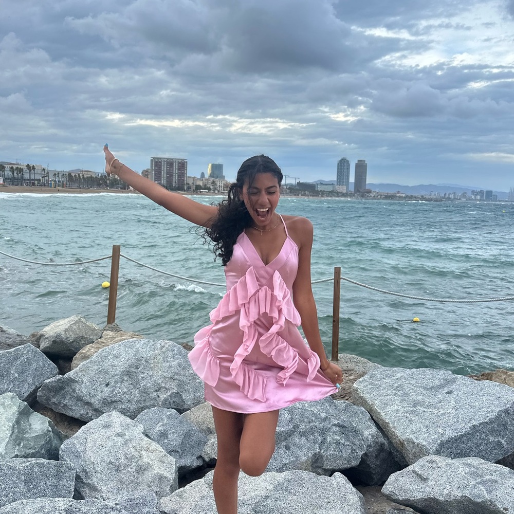 Pink Ruffle Dress